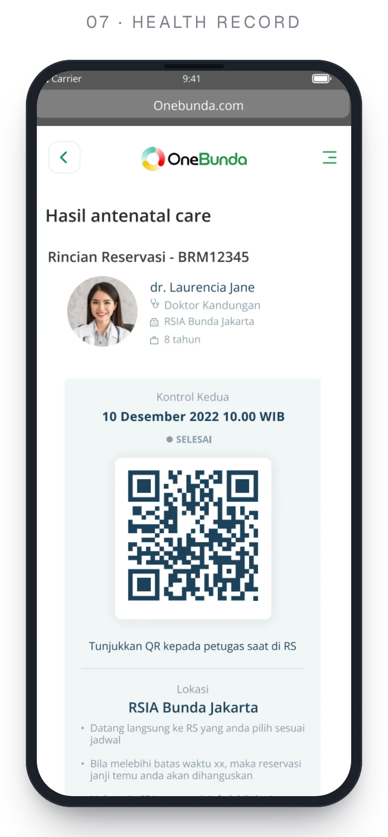 E-Health PWA — Antenatal care record