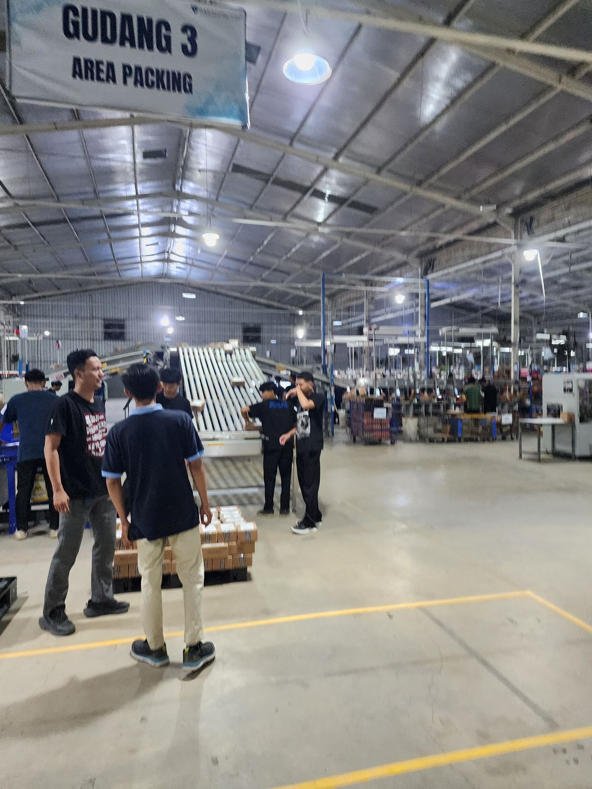 Site visit — Packing area, Warehouse 3